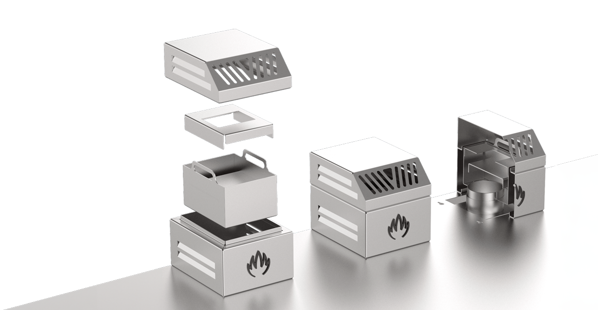 Fire protection system with firebreak and integrated dissipating filter Fire protection system with firebreak and integrated dissipating filter