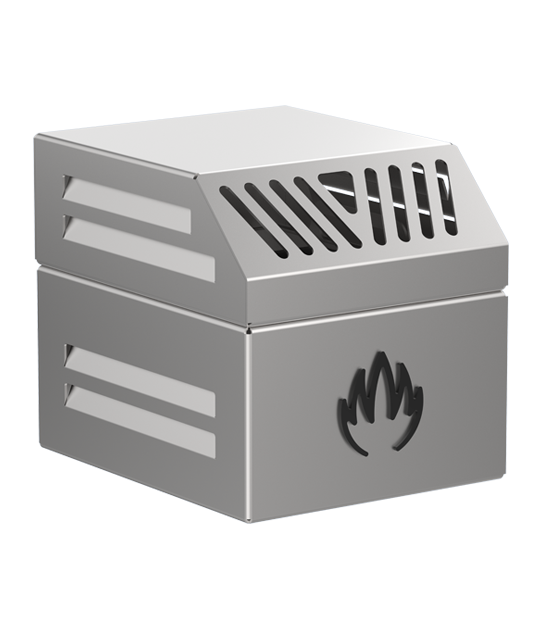 FIRE PROTECTION SYSTEM WITH FIREBREAK AND INTEGRATED DISSIPATING FILTER